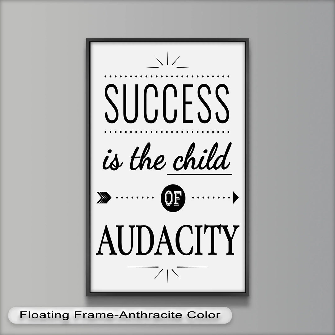 Modern Success Quote Oil Painting – Wall Decor for Entrepreneurs

