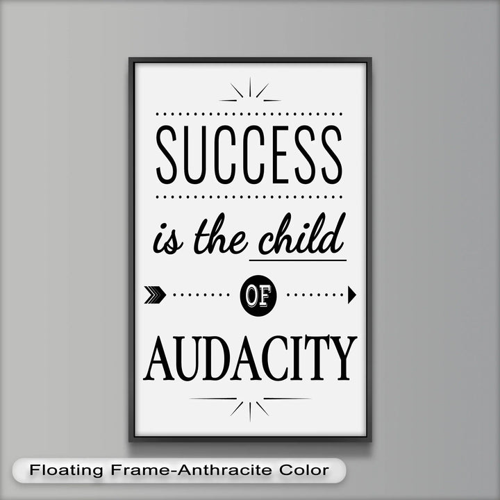 Modern Success Quote Oil Painting – Wall Decor for Entrepreneurs
