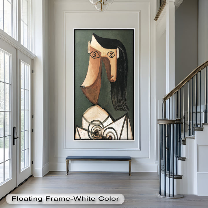 Woman with Curved Nose – Abstract Cubist Picasso Oil Painting