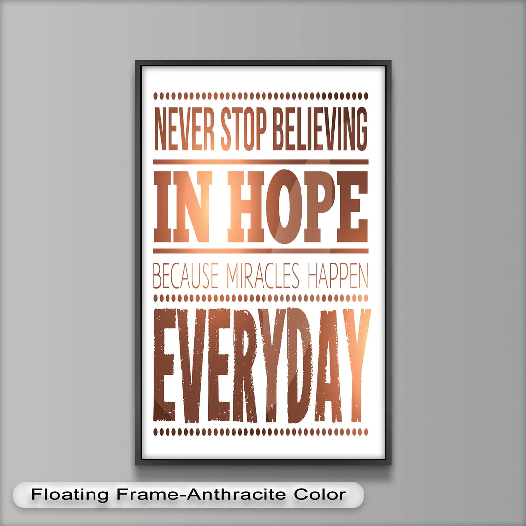Believe in Hope – Motivational Oil Painting - MyPhotoStation
