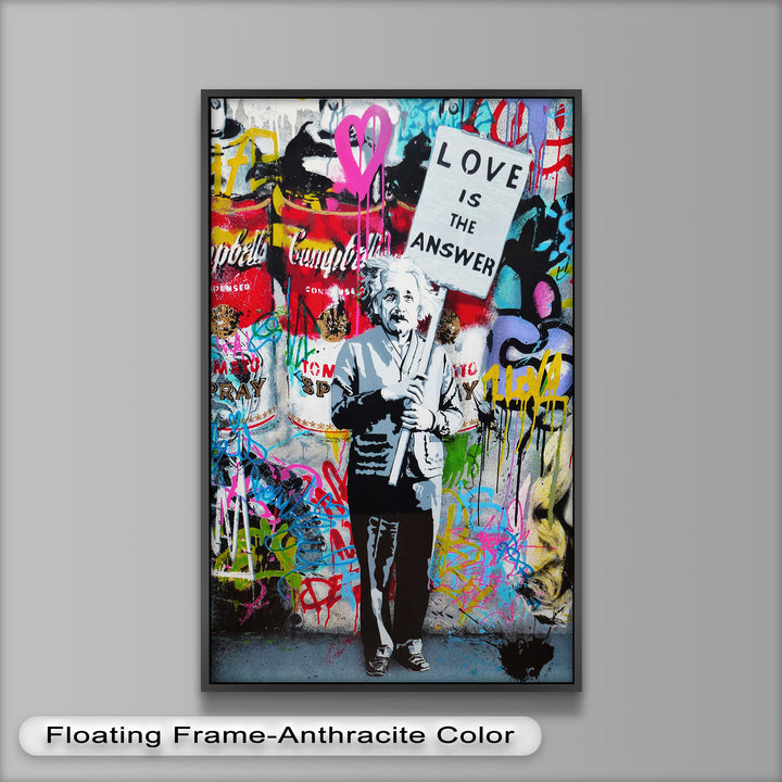Einstein’s Protest – Banksy Oil Painting