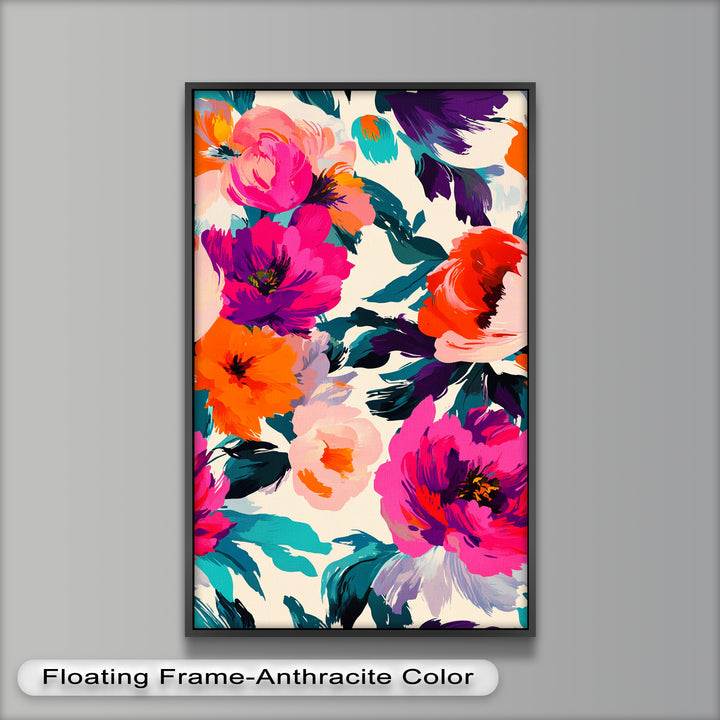 Bold Boho Bloom – Fauvist Floral Explosion Oil Painting