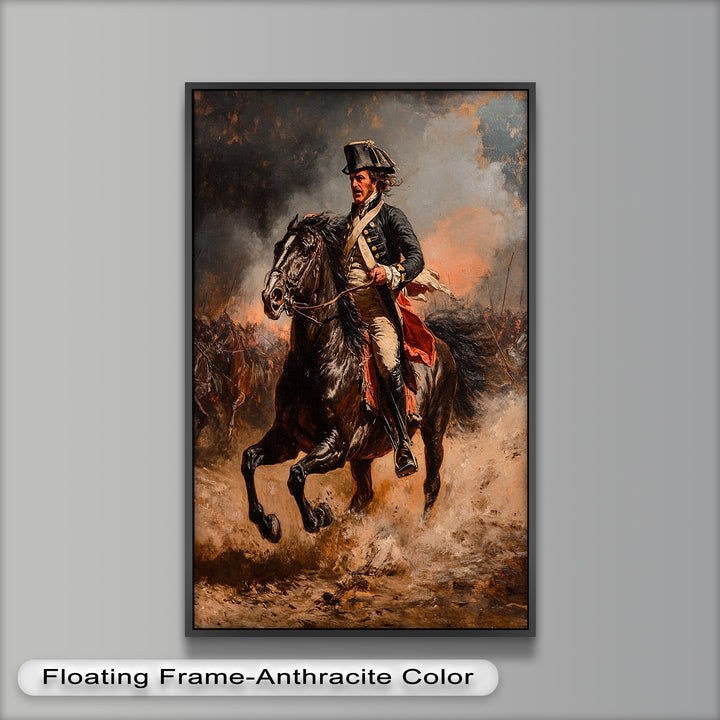 Rider of Defiance – Revolutionary Commander Oil Painting