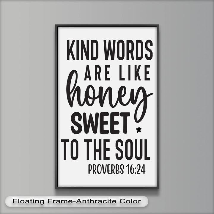 Kind Words Like Honey – Proverbs 16:24 Oil Painting - MyPhotoStation