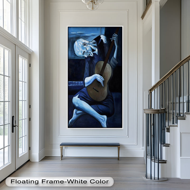 Melancholy Strings – Blue Period Picasso Oil Painting