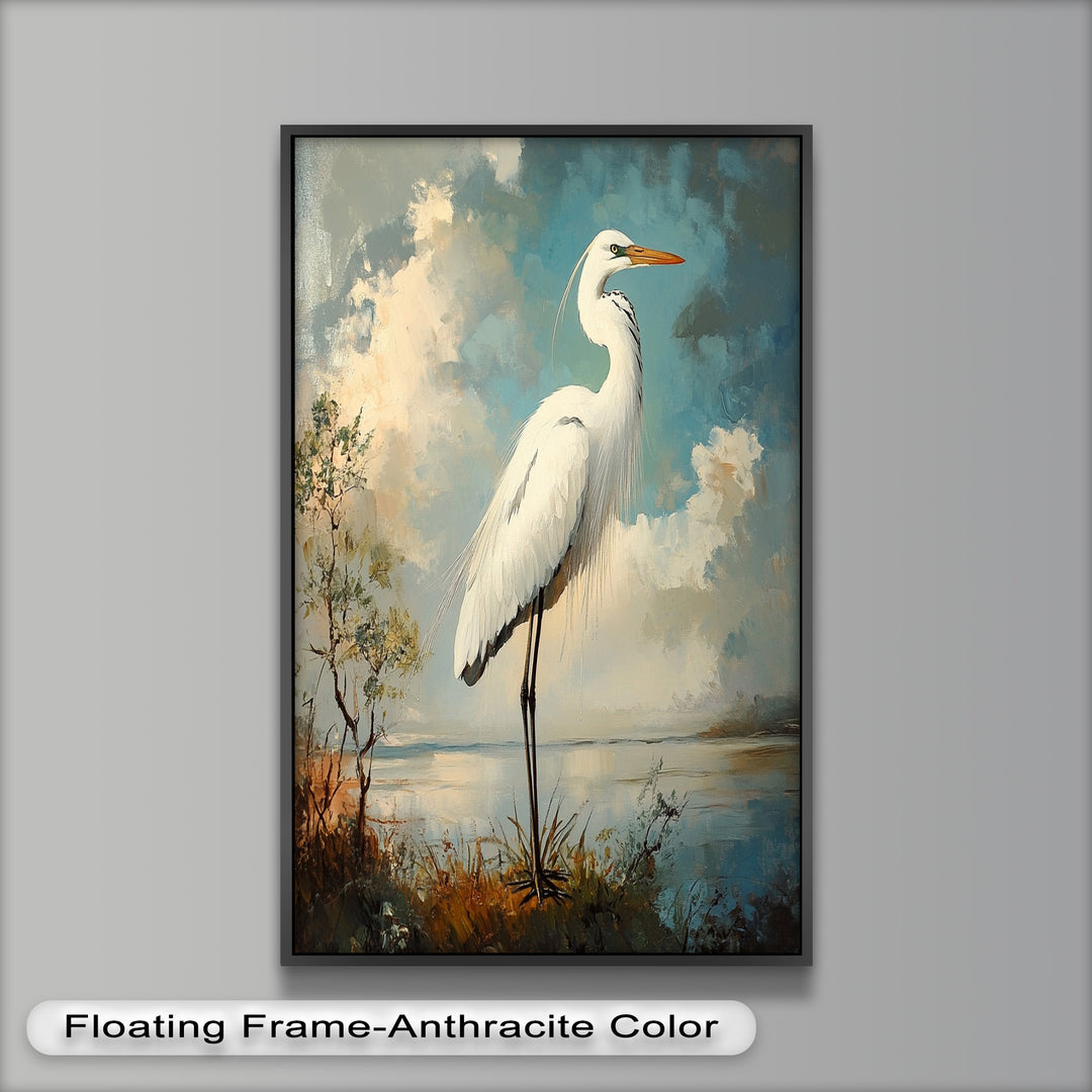 Grace of the Marshlands – Animal Oil Painting