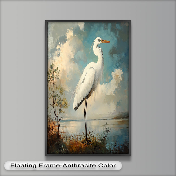 Grace of the Marshlands – Animal Oil Painting