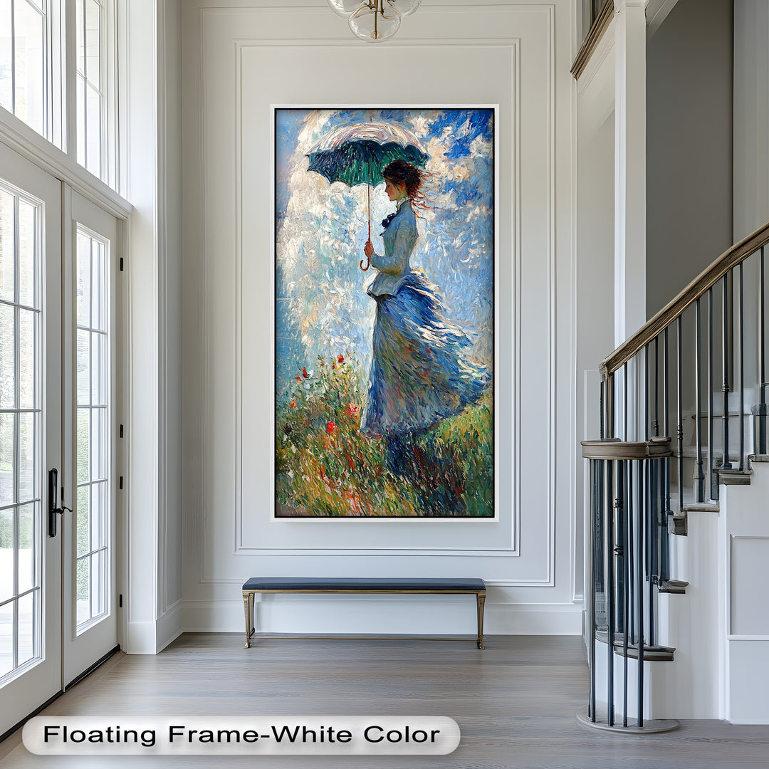 Lady in the Breeze – Impressionist Oil Painting