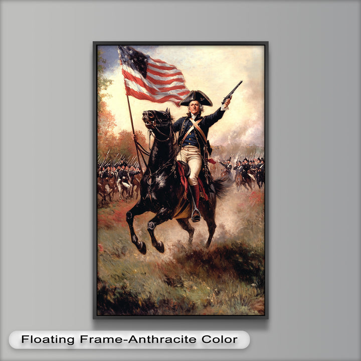 Ride of the Republic – Patriotic Commander Oil Painting