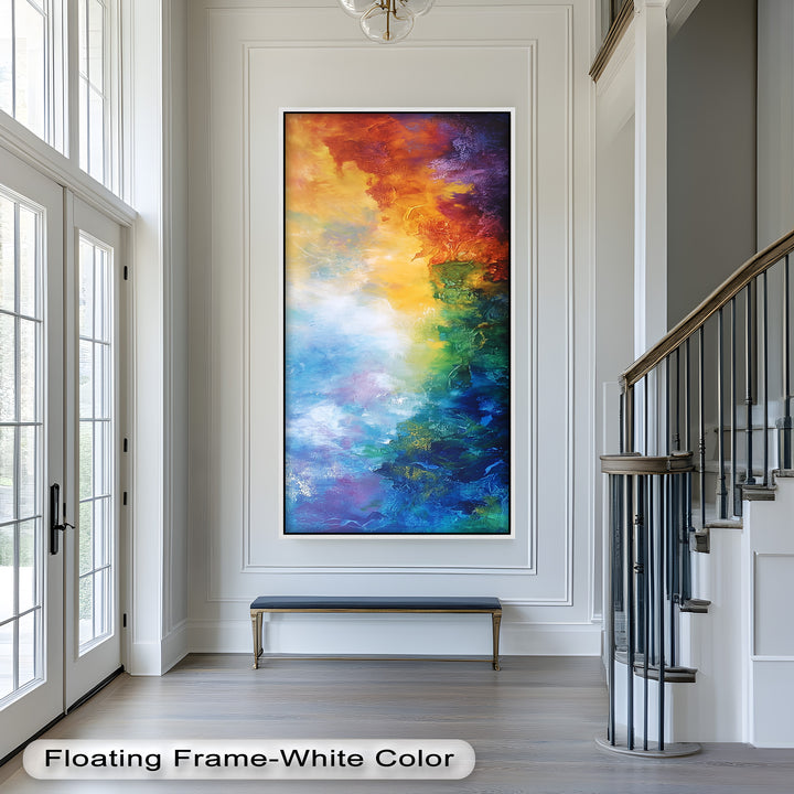 Celestial Vortex – Dreamlike Color Fade Abstract Oil Painting