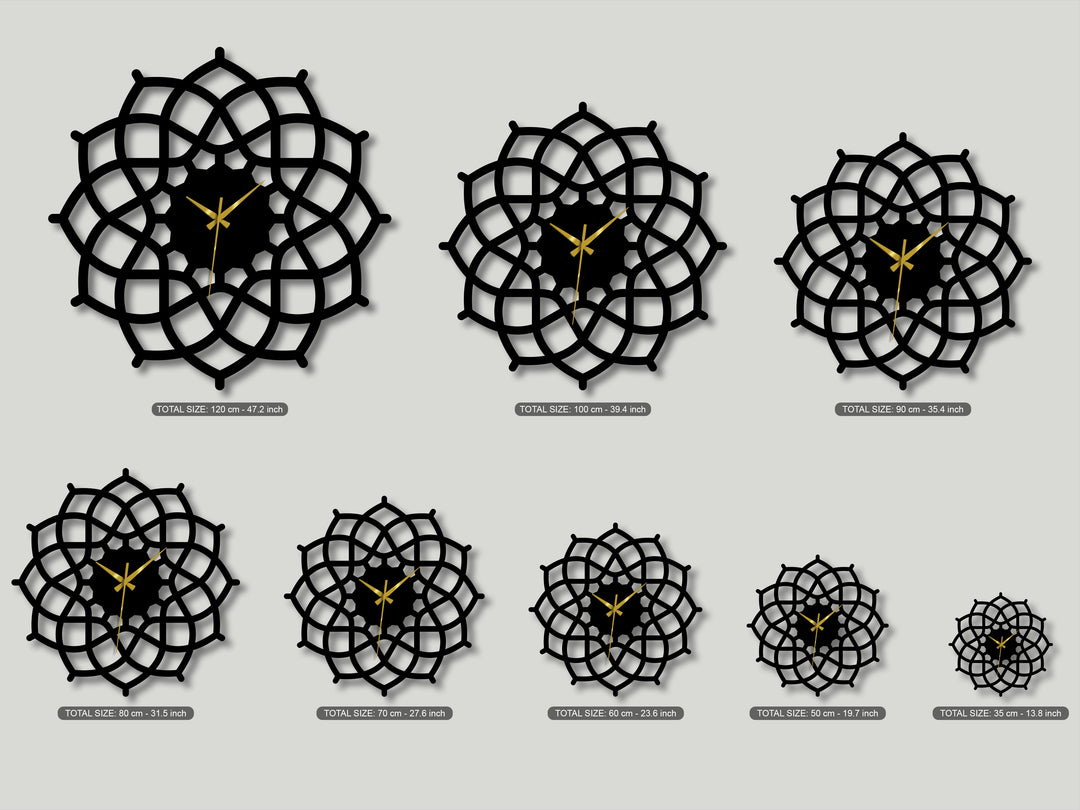 Simetría Divina – Geometría Ornamental Decoración De Pared Metal