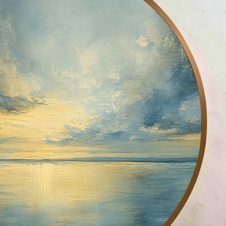 sunset reflection painting