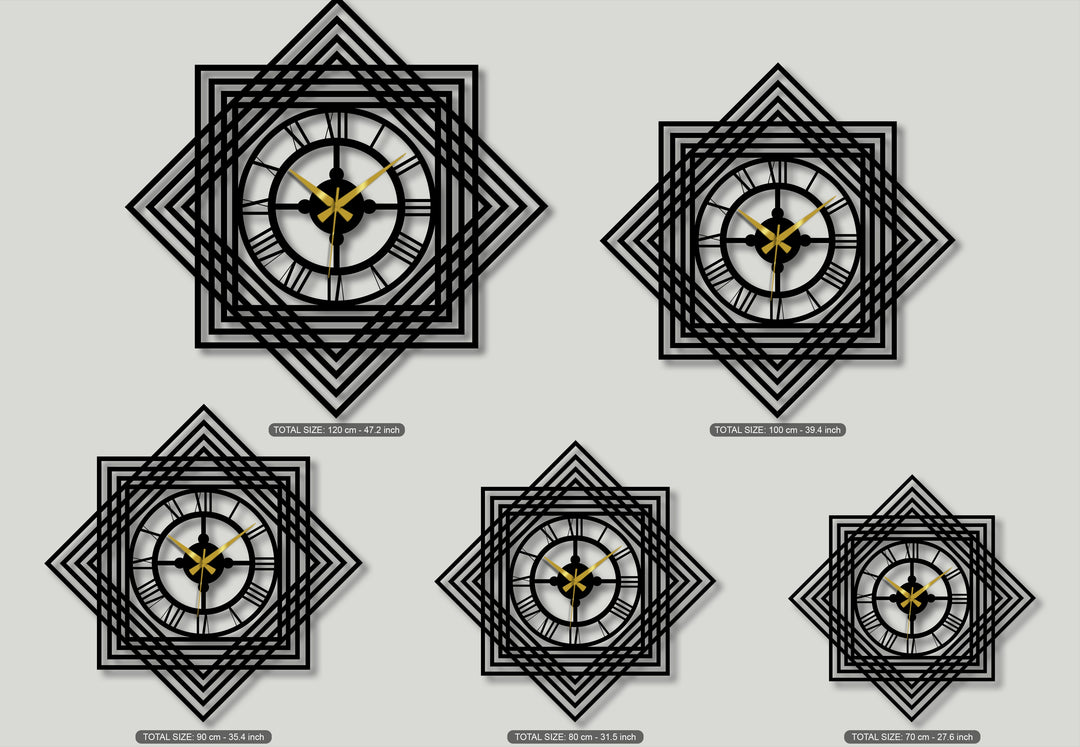 Simmetria Divina – Geometrica Ornamentale Decorazioni Murali in Metallo