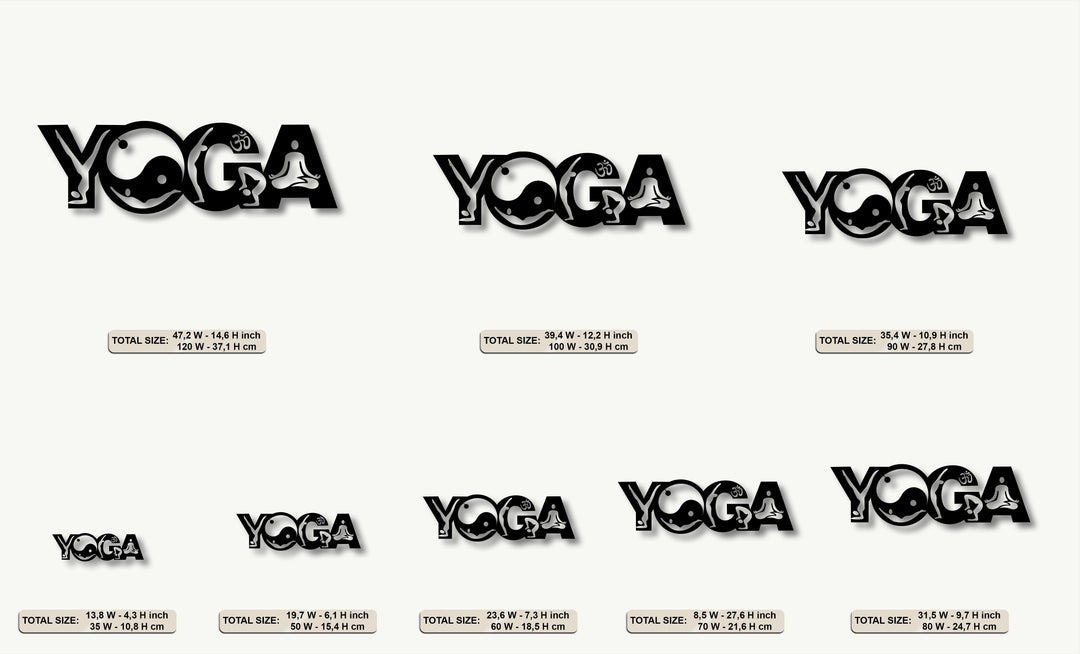Yoga Balance Flow – Yin Yang Meditation Metal Wall Art