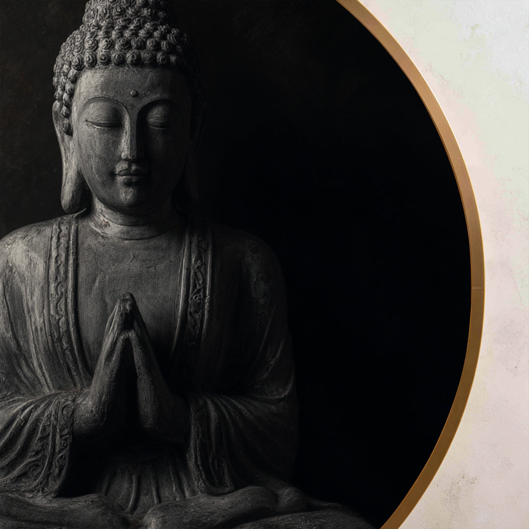 Quiete di mezzanotte – Buddha meditativo Quadro a Olio