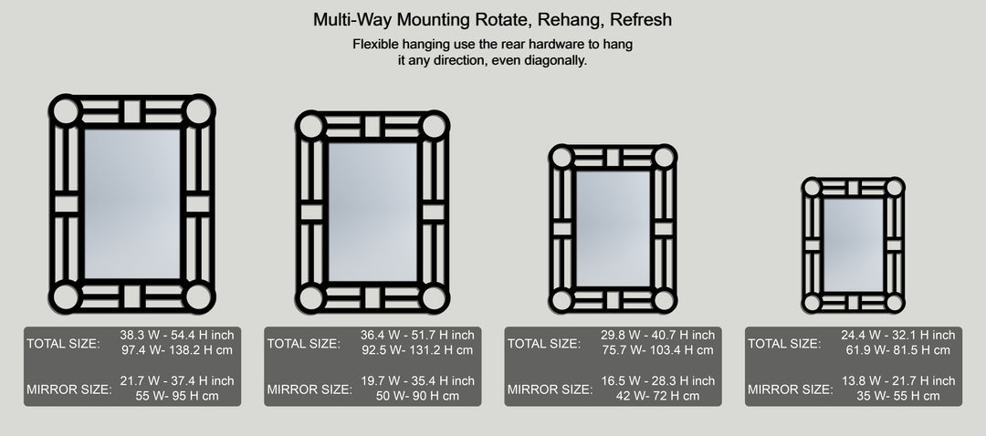 Geometric Circle Accent Metal Wall Mirror – Modern Symmetry Design