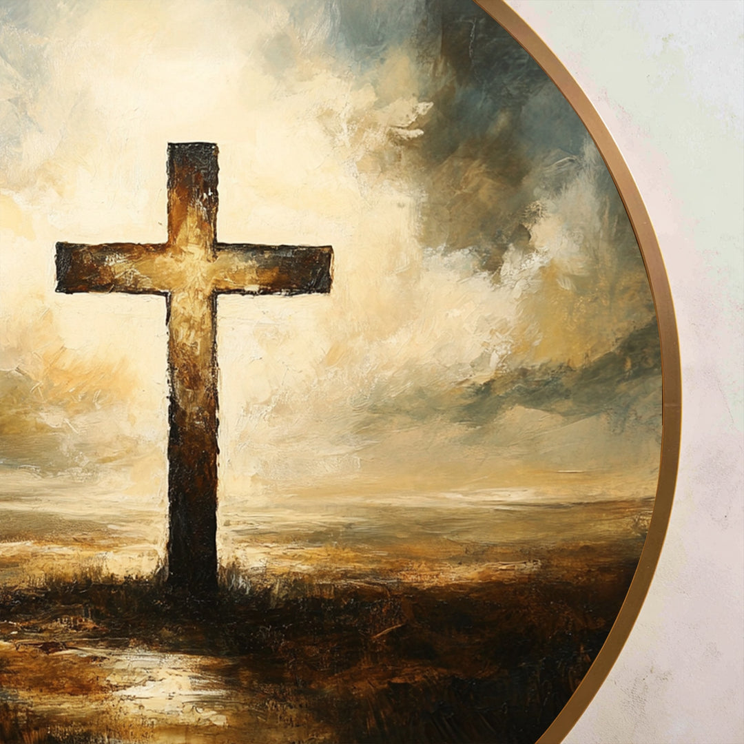 Faro de Salvación – Cruz Radiante Cuadro al óleo