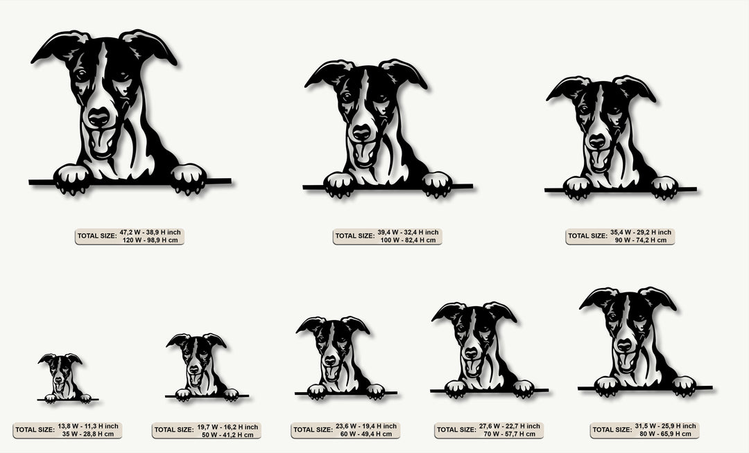 Curious Puppy Peeking Metal Wall Art – Playful Dog Silhouette Decor