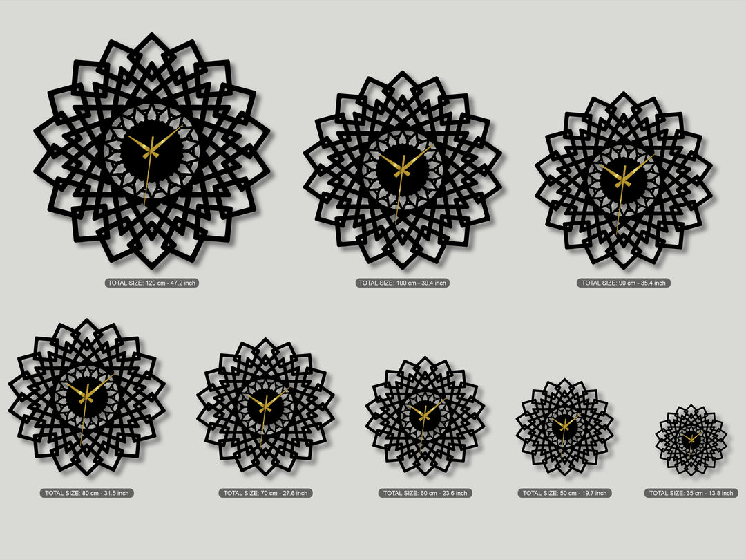 Simetría Divina – Geometría Ornamental Decoración De Pared Metal