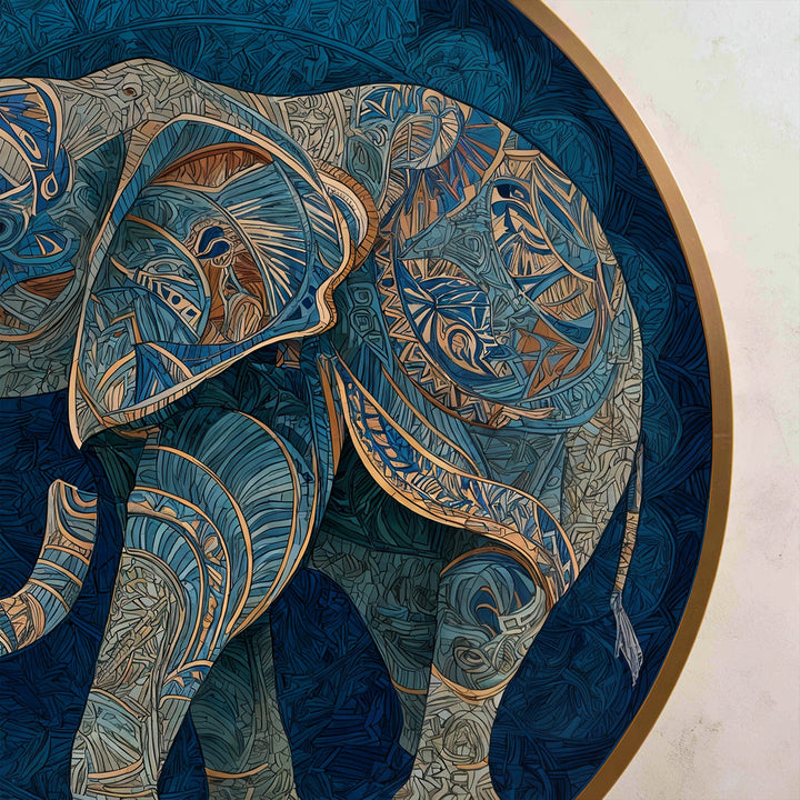 tribal style elephant painting