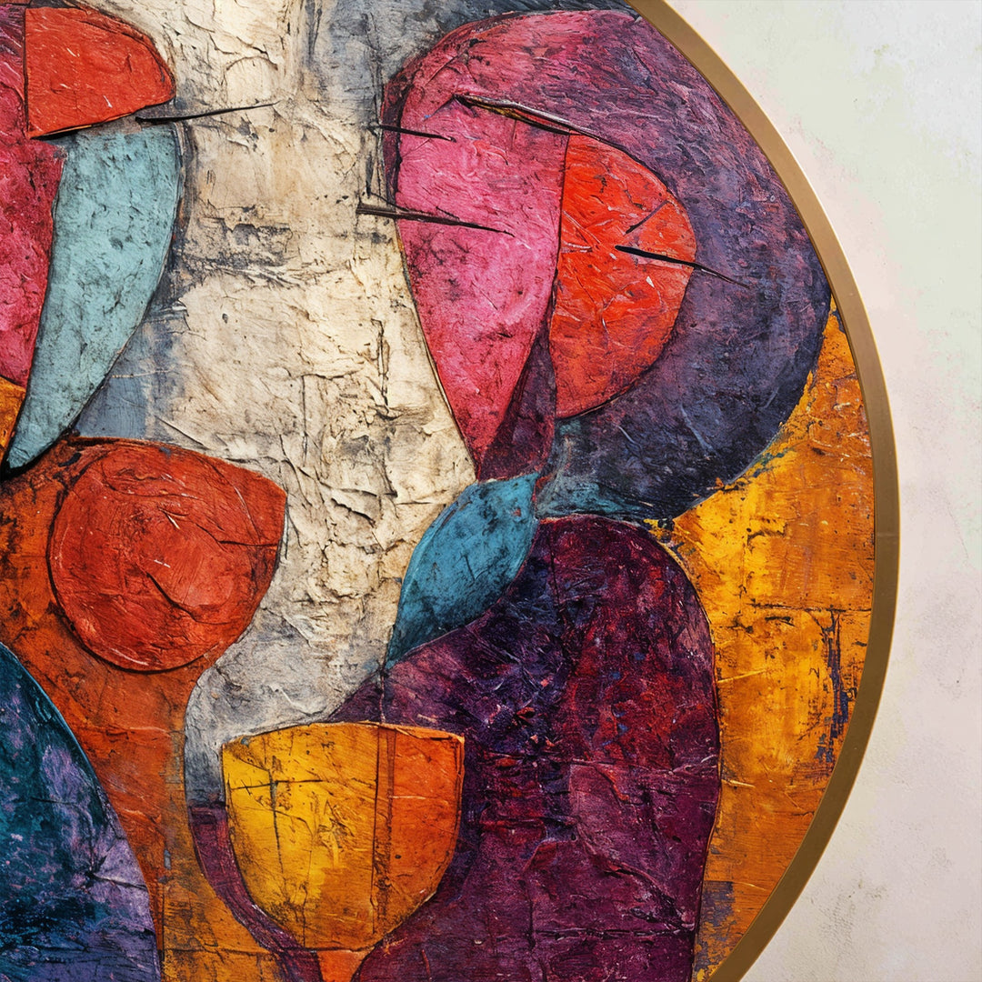 Susurros sobre el vino – Ronda de amantes abstractos Cuadro al óleo