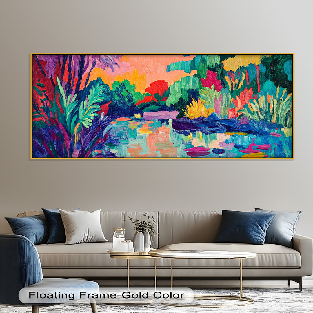 Tropical Reflections – Fauvist Oil Painting