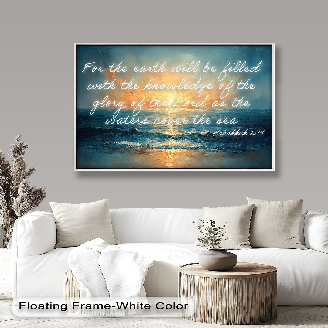 Radiant ocean sunset painting with spiritual inspiration.
