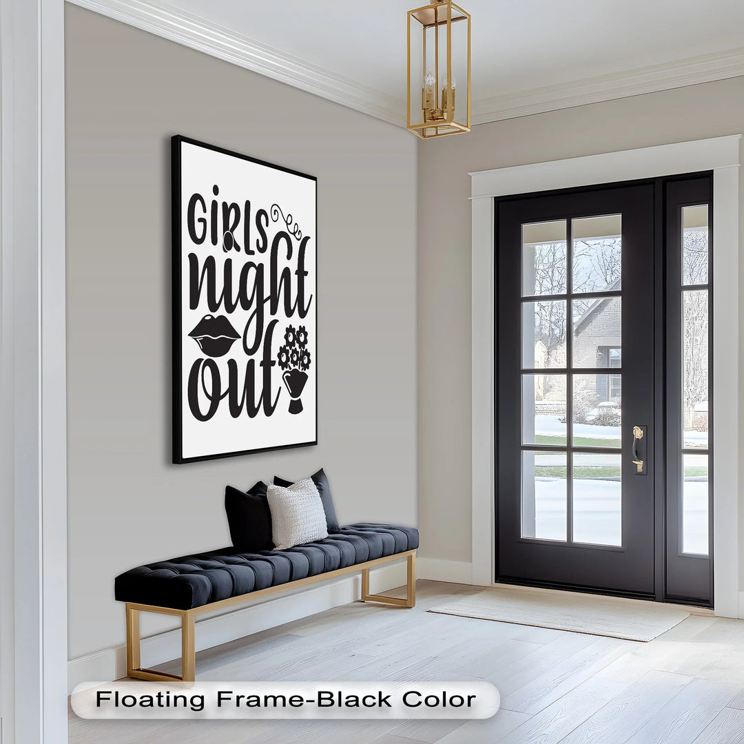 Bold Empowerment Oil Painting – Typography Art for Girls’ Gatherings
