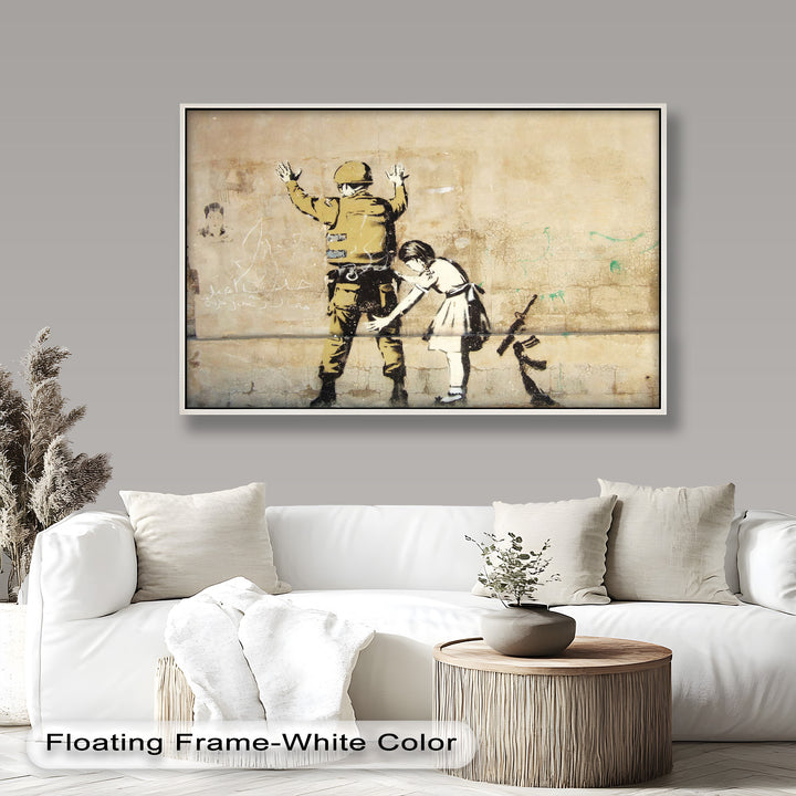Innocence in Control – Banksy Oil Painting