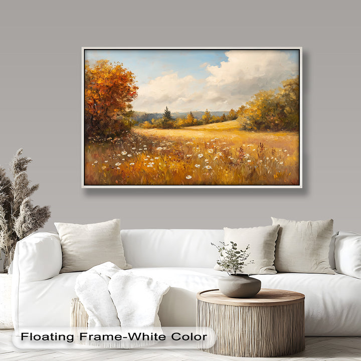 Autumnal Landscape – Tranquil Fall Scene in Oil Paintings