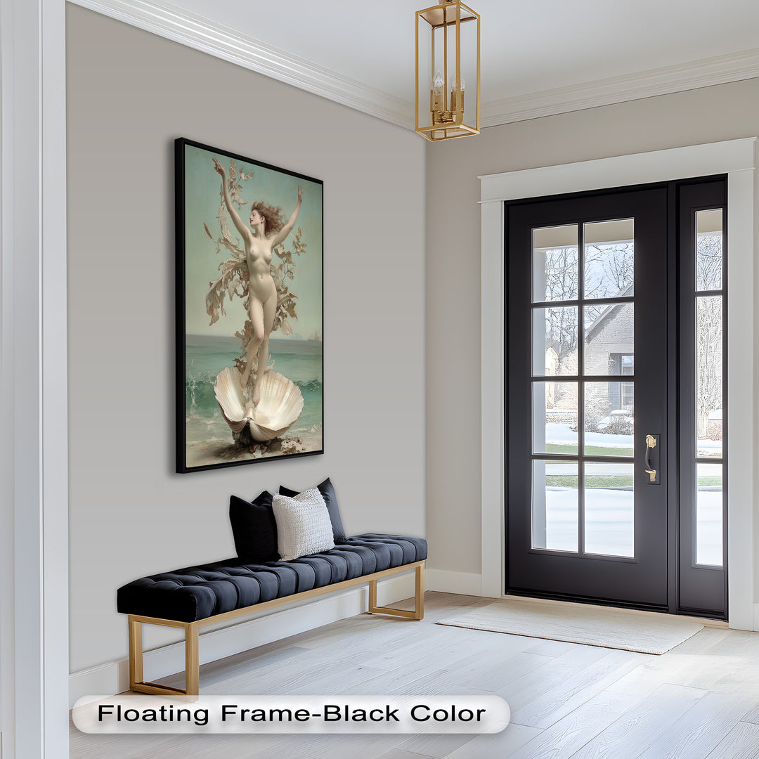 Ethereal Awakening – Renaissance Venus Rising Oil Painting