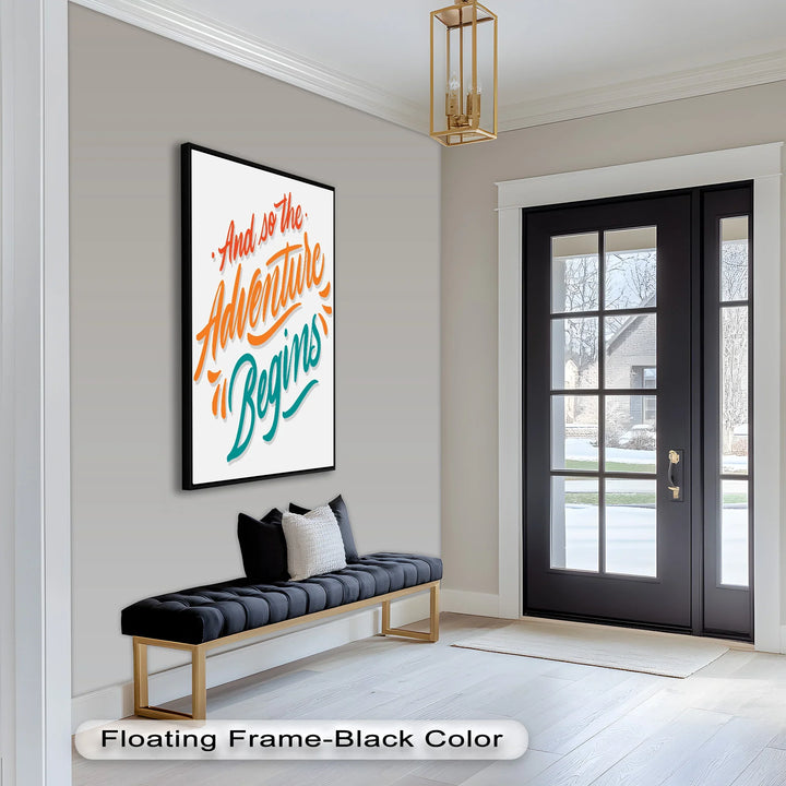 And So the Adventure Begins – Colorful Motivational Oil Painting - MyPhotoStation
