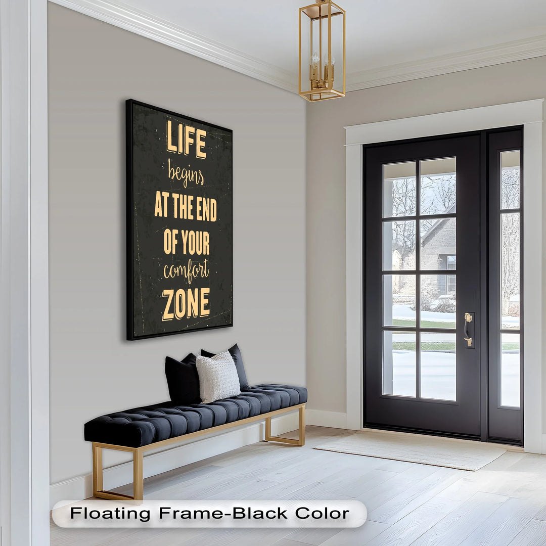 Life Begins at the End – Motivational Oil Painting - MyPhotoStation