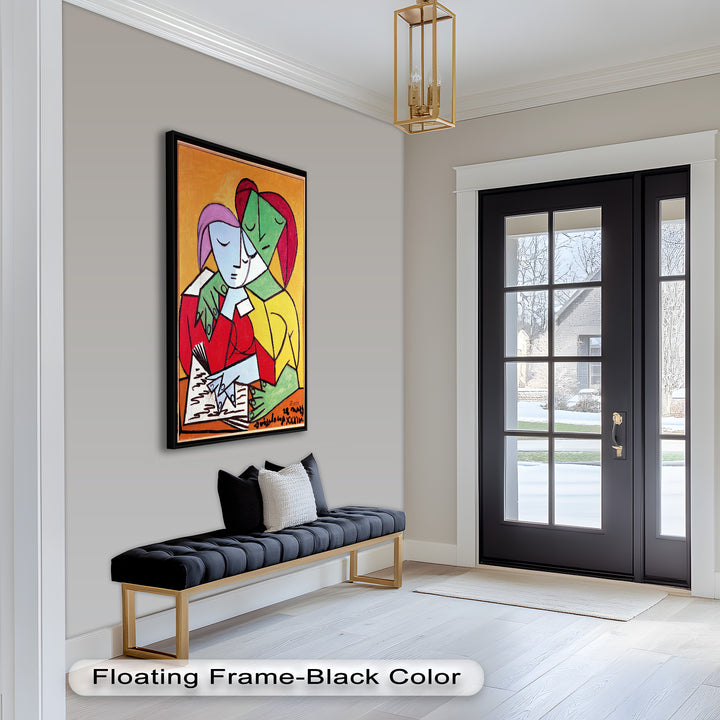 Harmony in Study – Embrace of Minds Picasso Oil Painting
