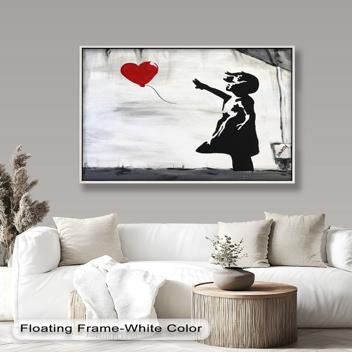 Girl with Heart Balloon – Banksy Oil Painting