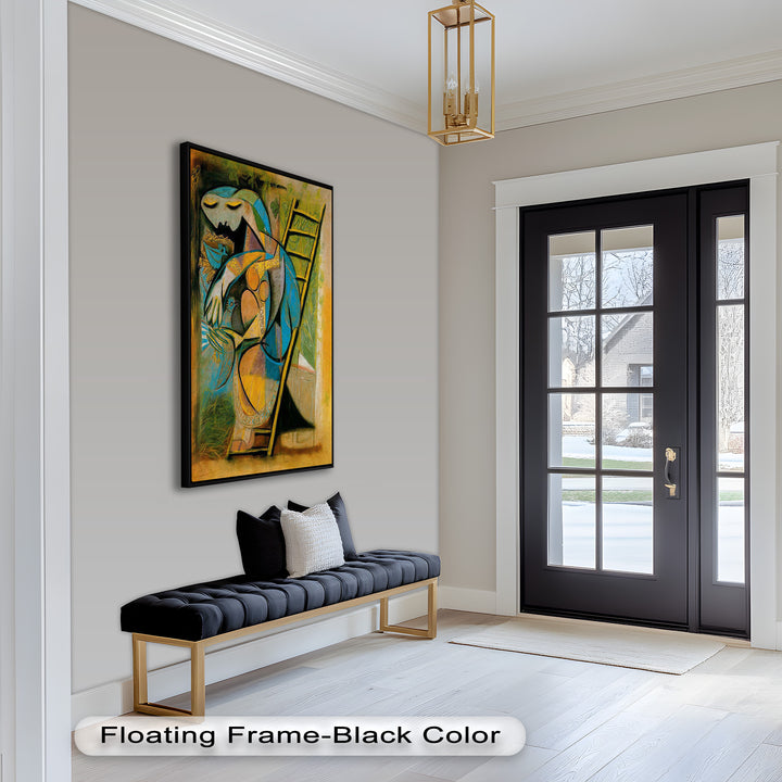 The Nesting Spirit – Cubist Mother and Bird Picasso Oil Painting