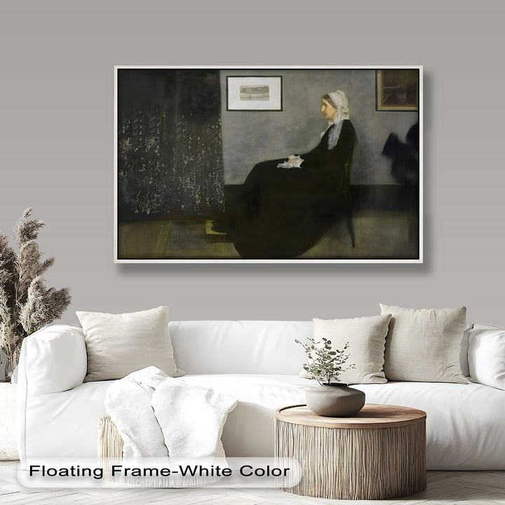 A Quiet Devotion – Seated Woman in Black Historic Oil Painting