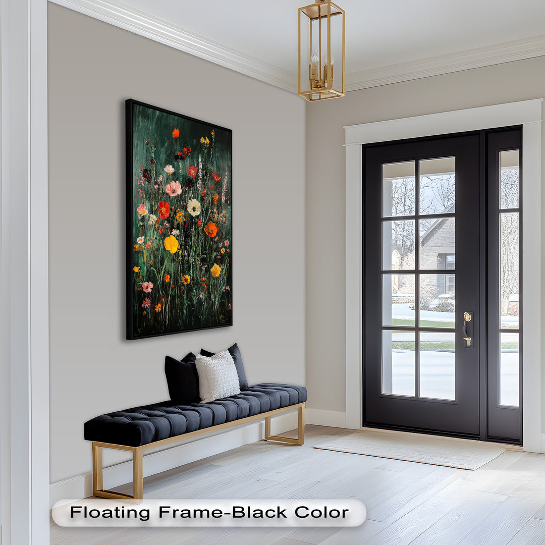 Wild Meadow Bloom – Colorful Field Flowers Flower Oil Painting