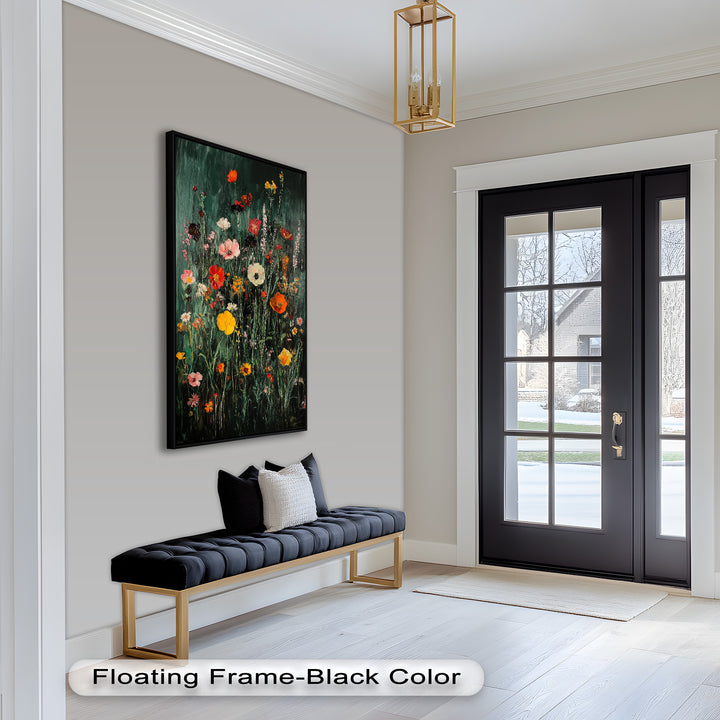 Wild Meadow Bloom – Colorful Field Flowers Flower Oil Painting