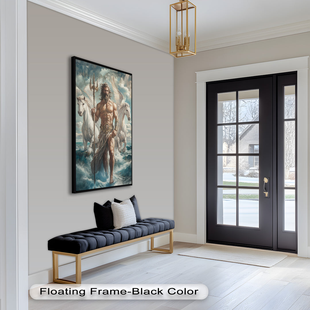 Lord of the Waves – Mythic Sea God Oil Painting