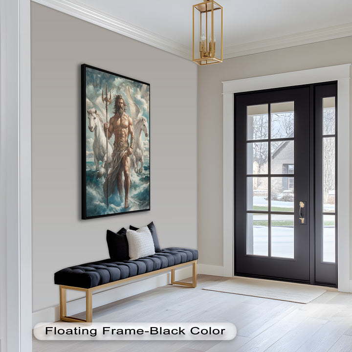 Lord of the Waves – Mythic Sea God Oil Painting
