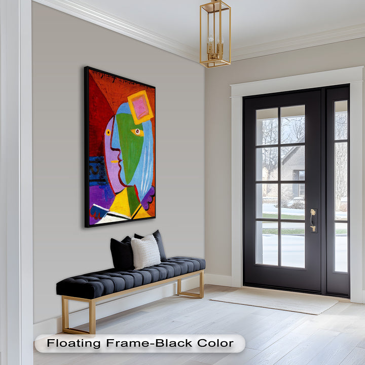 Vibrant Duality – Picasso-Inspired Abstract Oil Painting