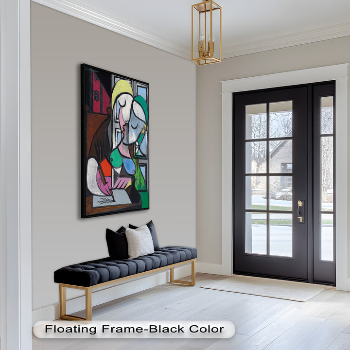 Dreaming Scribe – Woman Writing by the Window Picasso Oil Painting