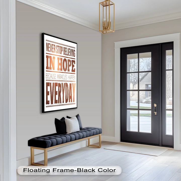 Believe in Hope – Motivational Oil Painting - MyPhotoStation