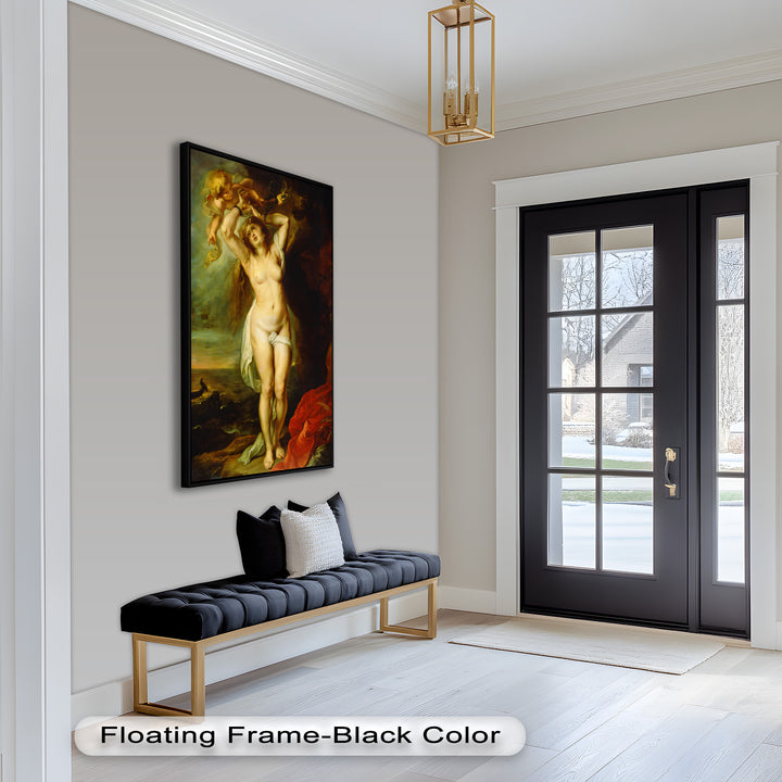 Andromeda Bound – Mythological Renaissance Nude Oil Painting