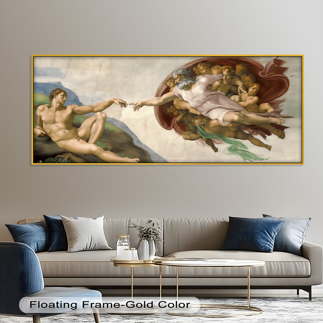 The Creation of Adam - Classicism Oil Painting