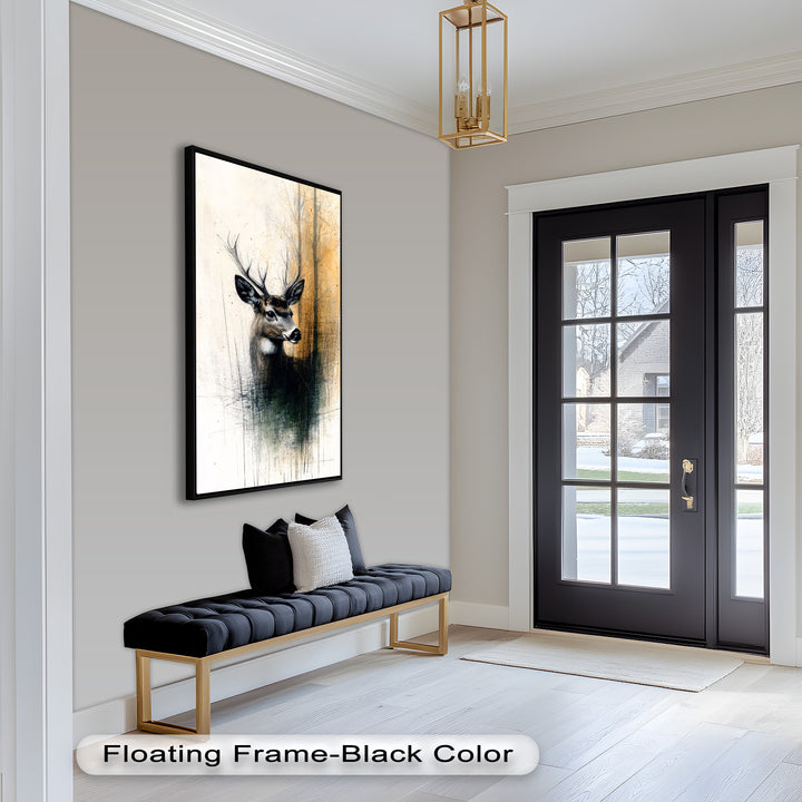 Majestic Deer Portrait - Animal Oil Painting