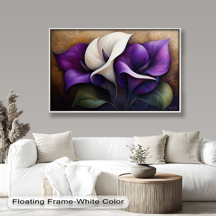 Purple Tulips – Luxurious Floral Oil Painting