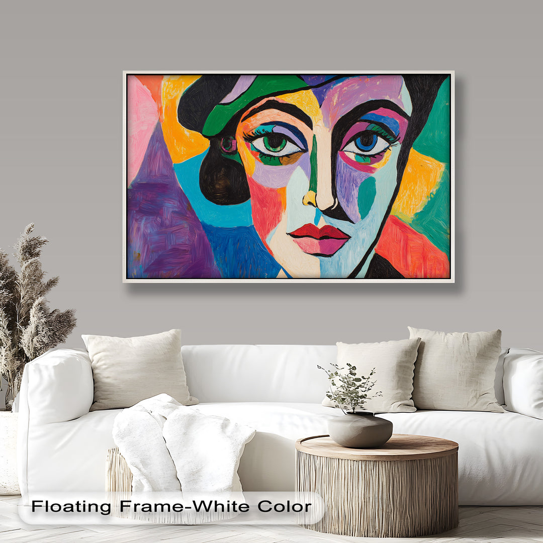 Frauenporträt Ölgemälde – Fauvistische expressionistische Kunst