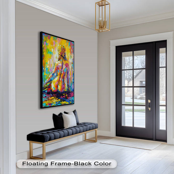 Radiant Reverie – Colorful Nude Impressionist Oil Painting